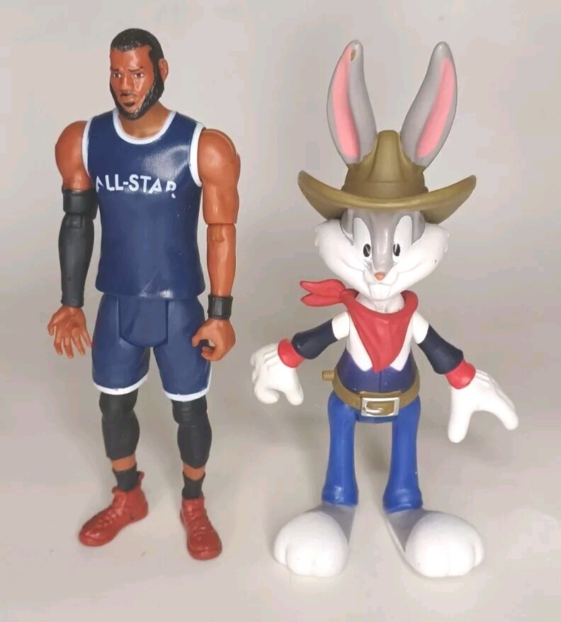 Space Jam A New Legacy LeBron James & Bugs Bunny Acme Figures Lot of 2