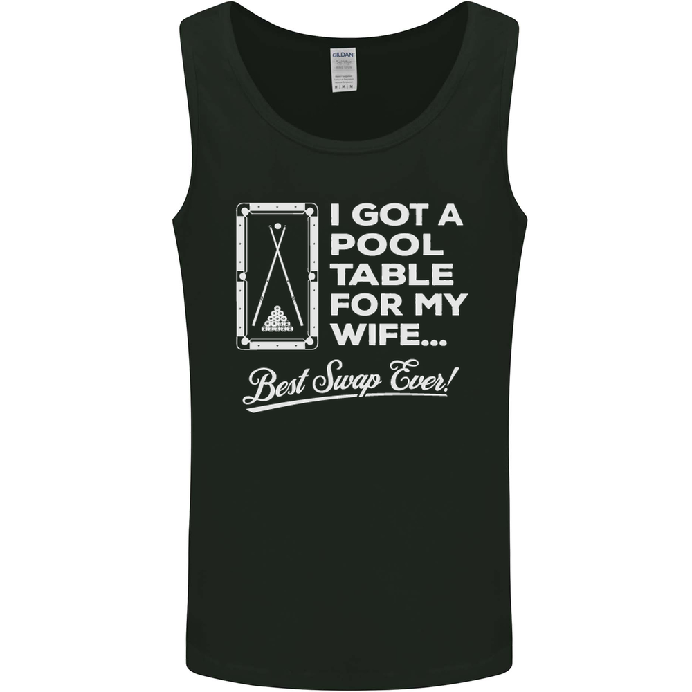 A Pool Cue for My Wife Best Swap Ever! Mens Vest Tank Top