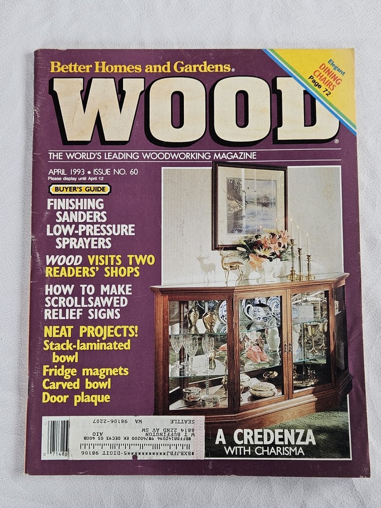 Better Homes and Gardens Vintage April 1993 Issue No 60 Wood Themed Magazine  