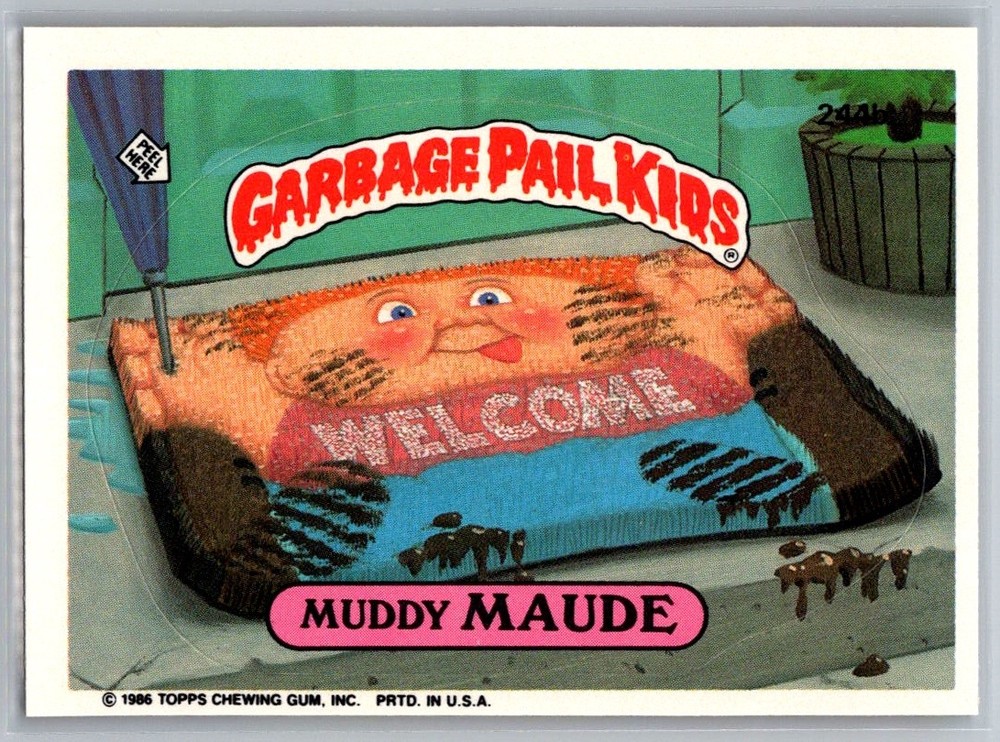 1986 Topps Garbage Pail Kids Series 6 #244b Muddy Maude Collectible Card