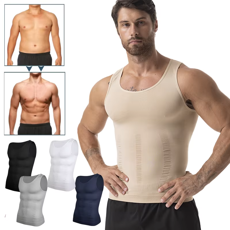 Men's Slimming Thermal Compression Vest – Tummy Control Shapewear Tank Top  