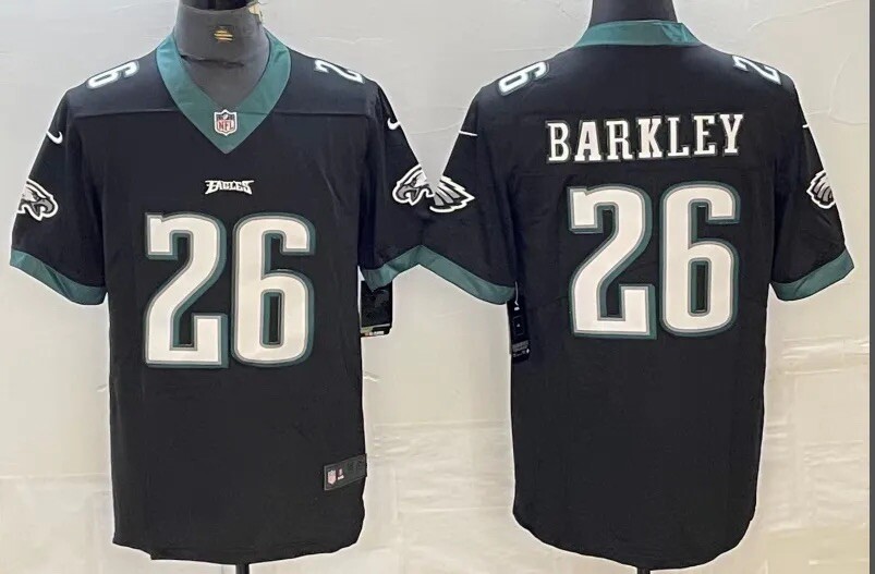 Saquon Barkley #26 Eagles jersey Adult Size -Medium- **NWT** BLACK