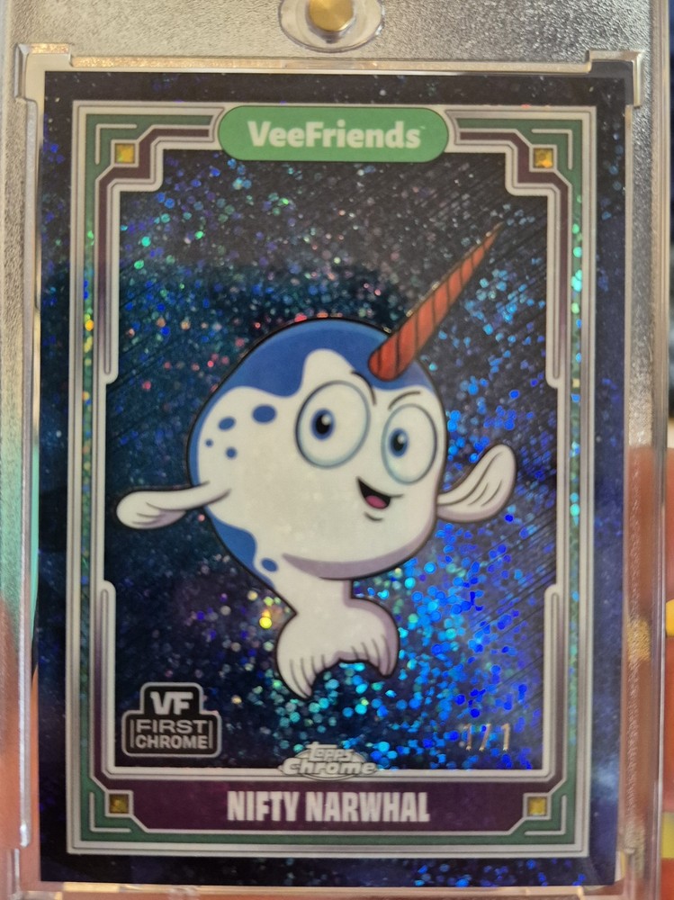 Topps Chrome VeeFriends Nifty Narwhal Blast-Off 1/1