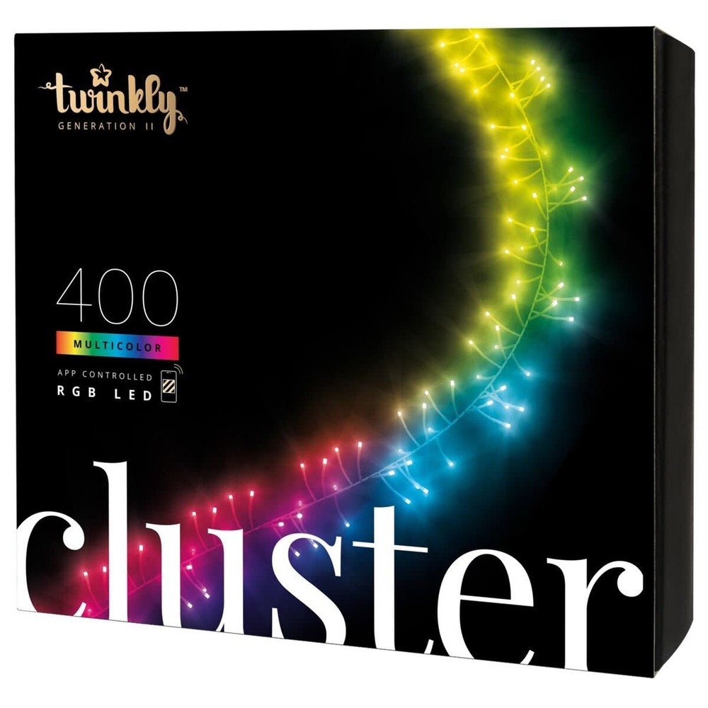 Twinkly Cluster – App-Controlled LED Christmas Lights with 400 RGB (16 Mil