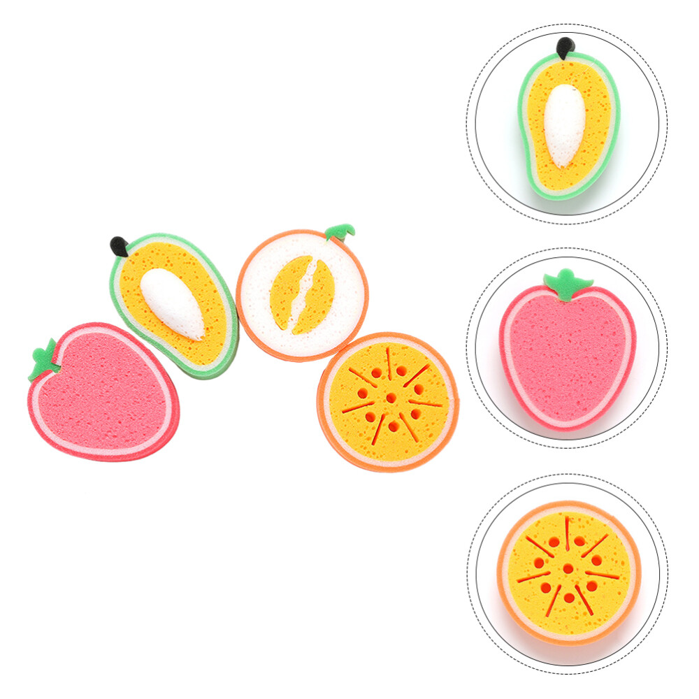 4-Pack Pot Cleaning Brushes with Dishwashing Pads & Scrubbing Sponges