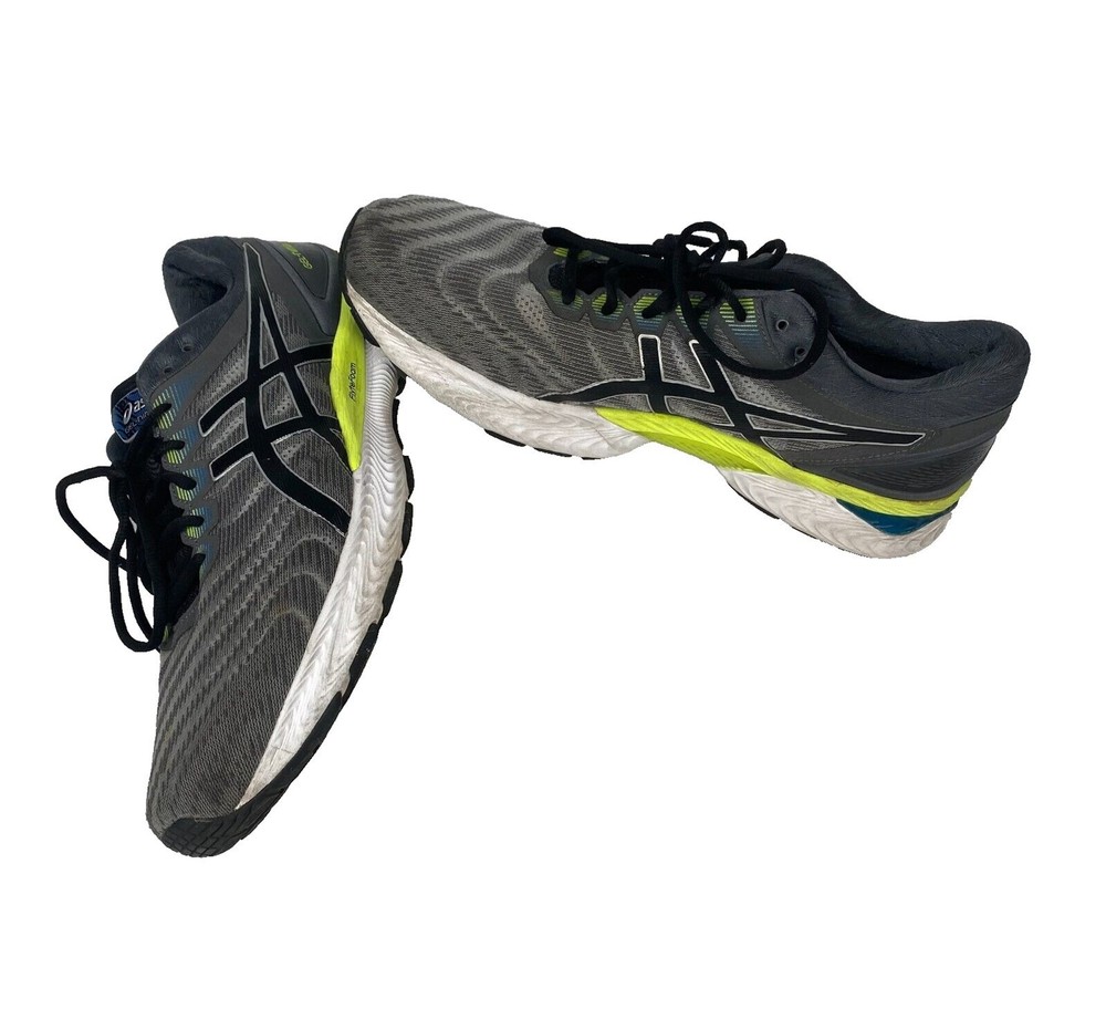 ASICS Men's GEL-Nimbus 1011A680 Grey / Black Running Shoes Size 13 Lightweig