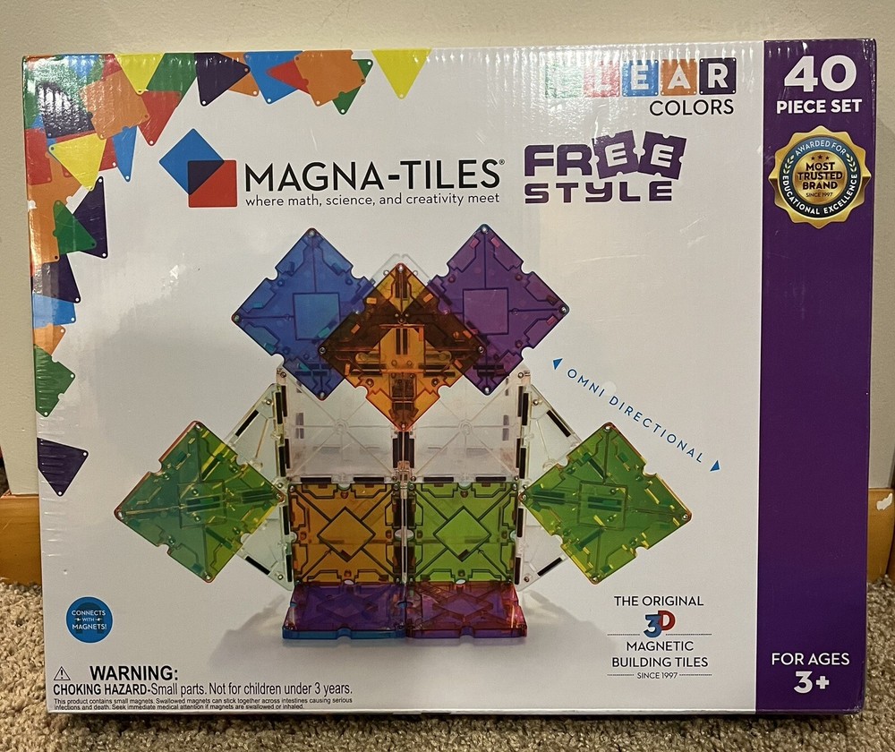 Magna-Tiles: Freestyle- 40 Piece Set. Brand New.