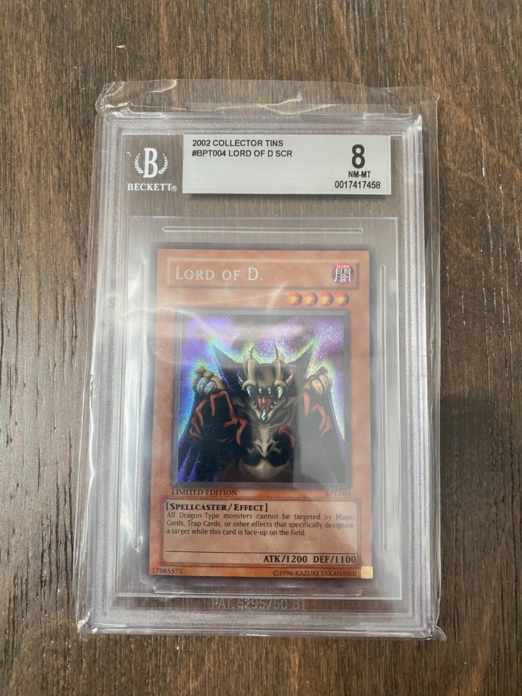 2002 BPT004 Lord of D Collector Tin Yugioh SCR PSA 8 NM-MT
