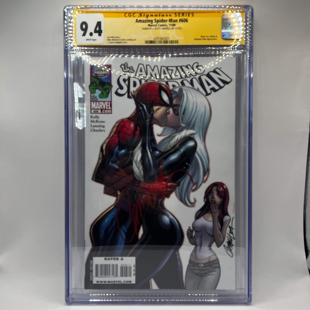Amazing Spider-Man #606 (2009) J. Scott Campbell Black Cat CGC 9.4