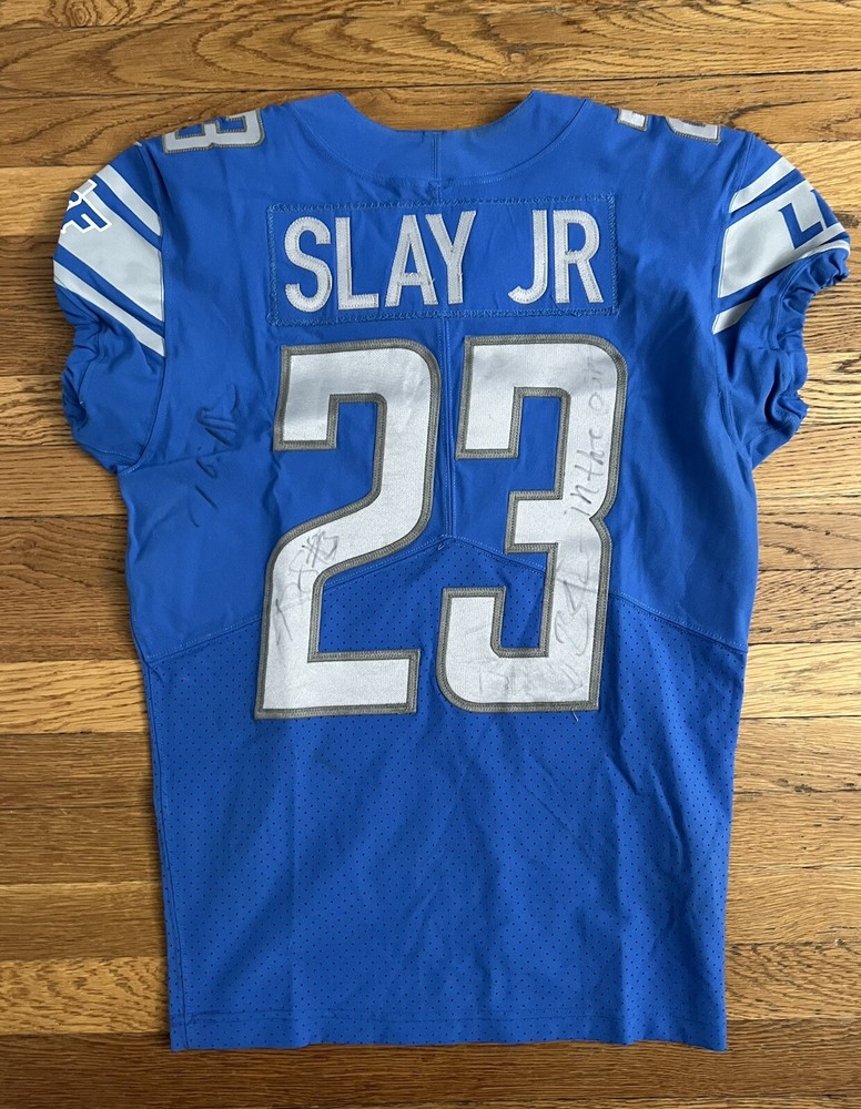 Darius Slay Game Used Game Worn Jersey Detroit lions Photo Matched 10/29/2017