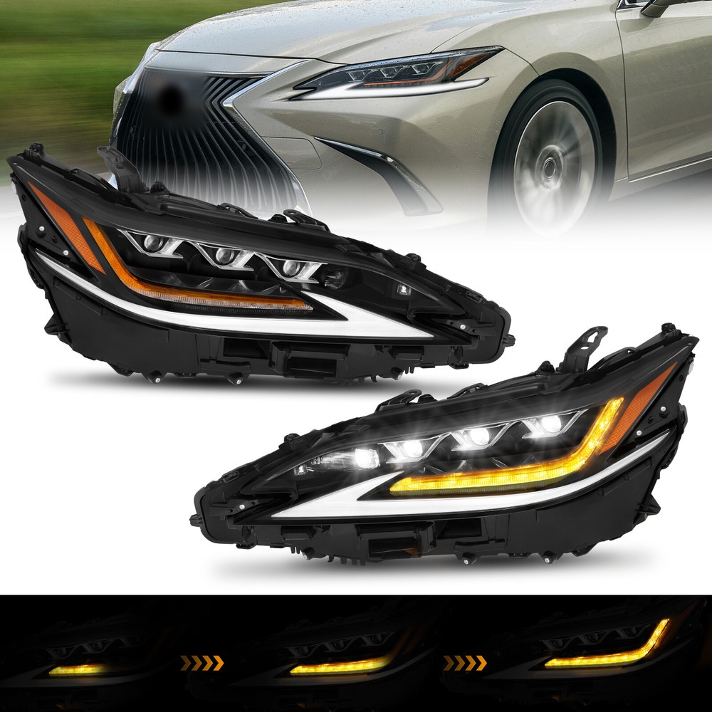 2019-2022 Lexus ES300H ES350 LED Projector Headlights Pair – Driver & Passenger Side  