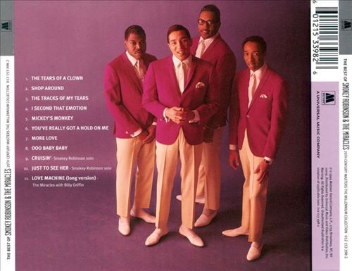 SMOKEY ROBINSON & THE MIRACLES 20TH CENTURY MASTERS - THE MILLENNIUM COLLECTION: