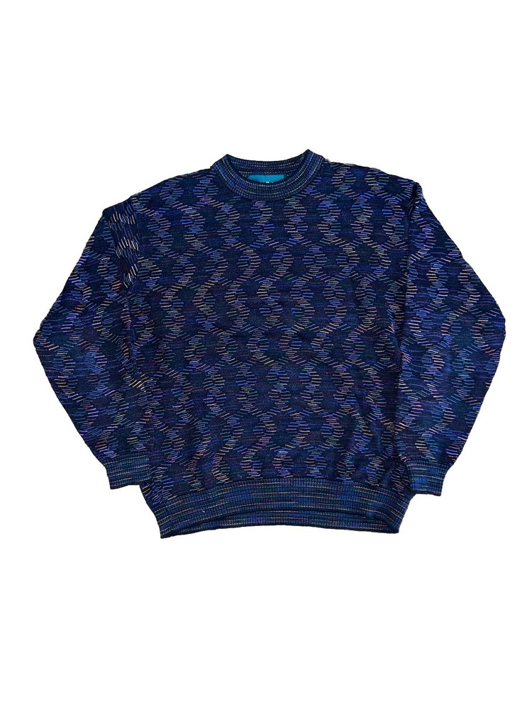 Vintage COOGI STYLE 90’s Tundra Knit Sweater Mens Medium Colorful Rare