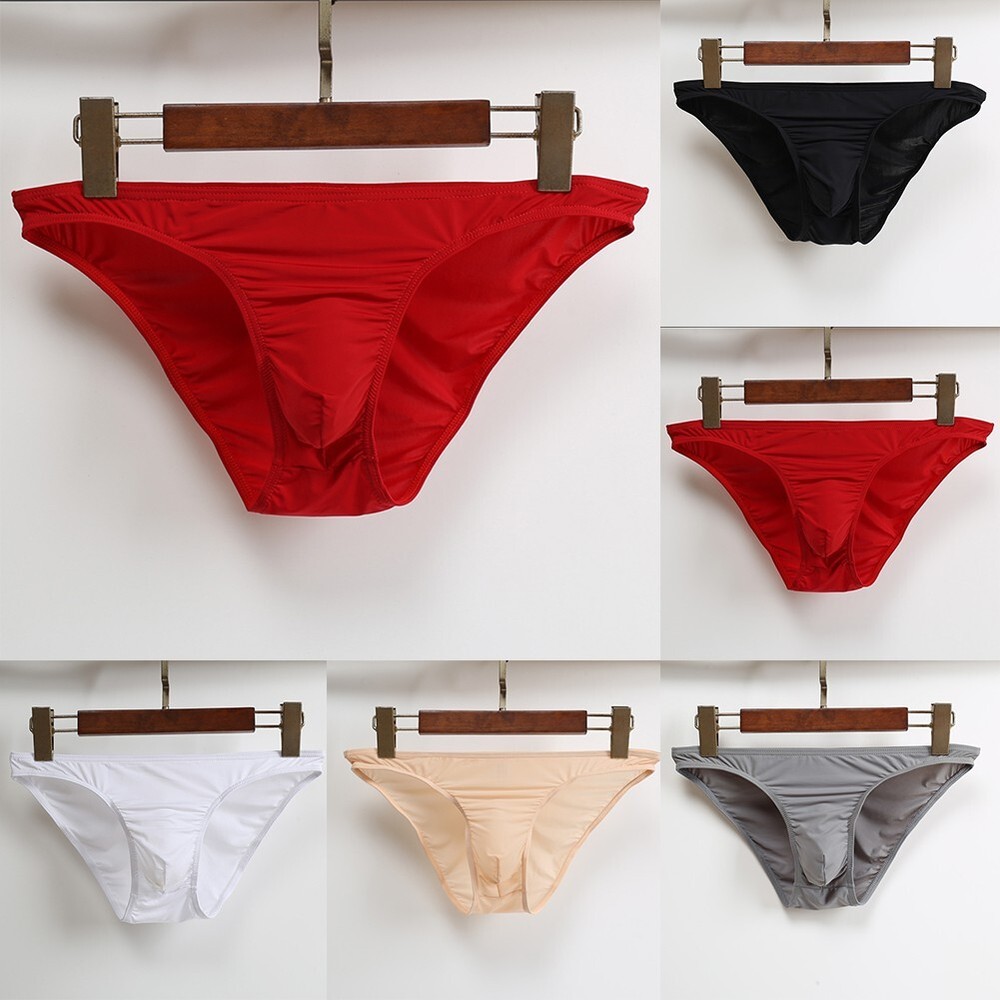 Comfortable Men's Underwear Skin Color GString Thong Bikini Boxer Briefs M 2XL