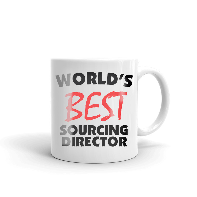 World's Best Sourcing Director Coffee Tea Ceramic Mug Office Work Cup Gift