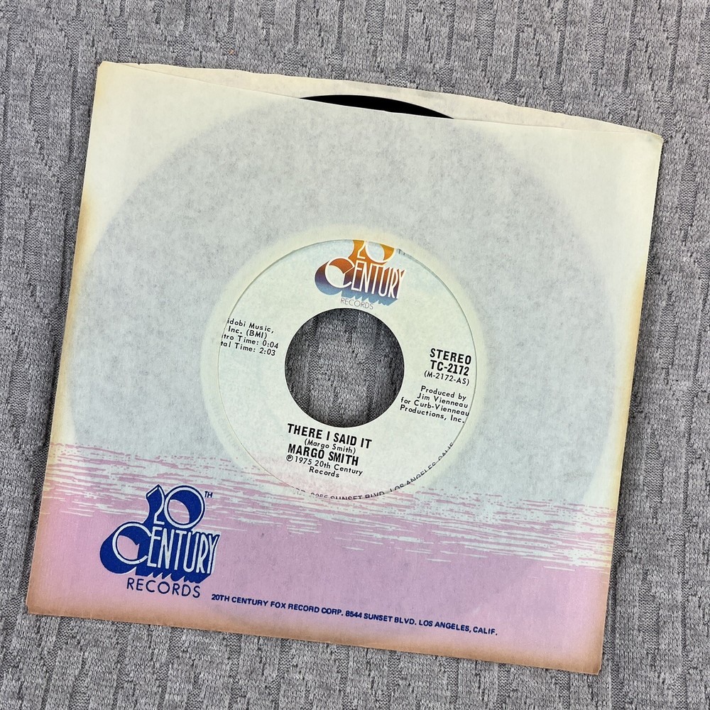 Vintage 45 RPM record Margo Smith 20th century records country blues rock roll