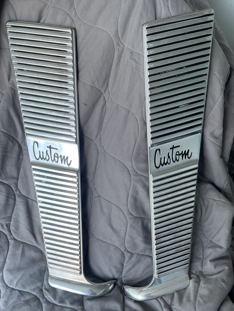 1964-66 Chevy Truck Custom Cab  Molding Bowtie Pickup Emblem Body Trim B Pillar