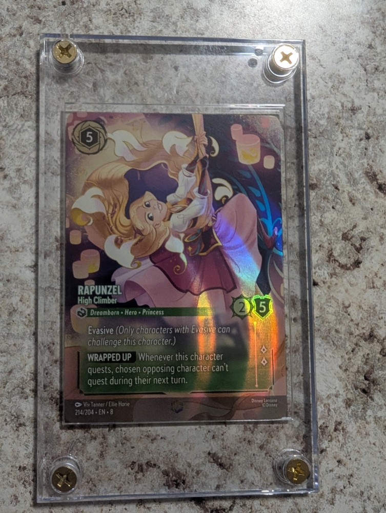 Disney Lorcana Rapunzel High Climber Enchanted Card #214/204 Reign of Jafar