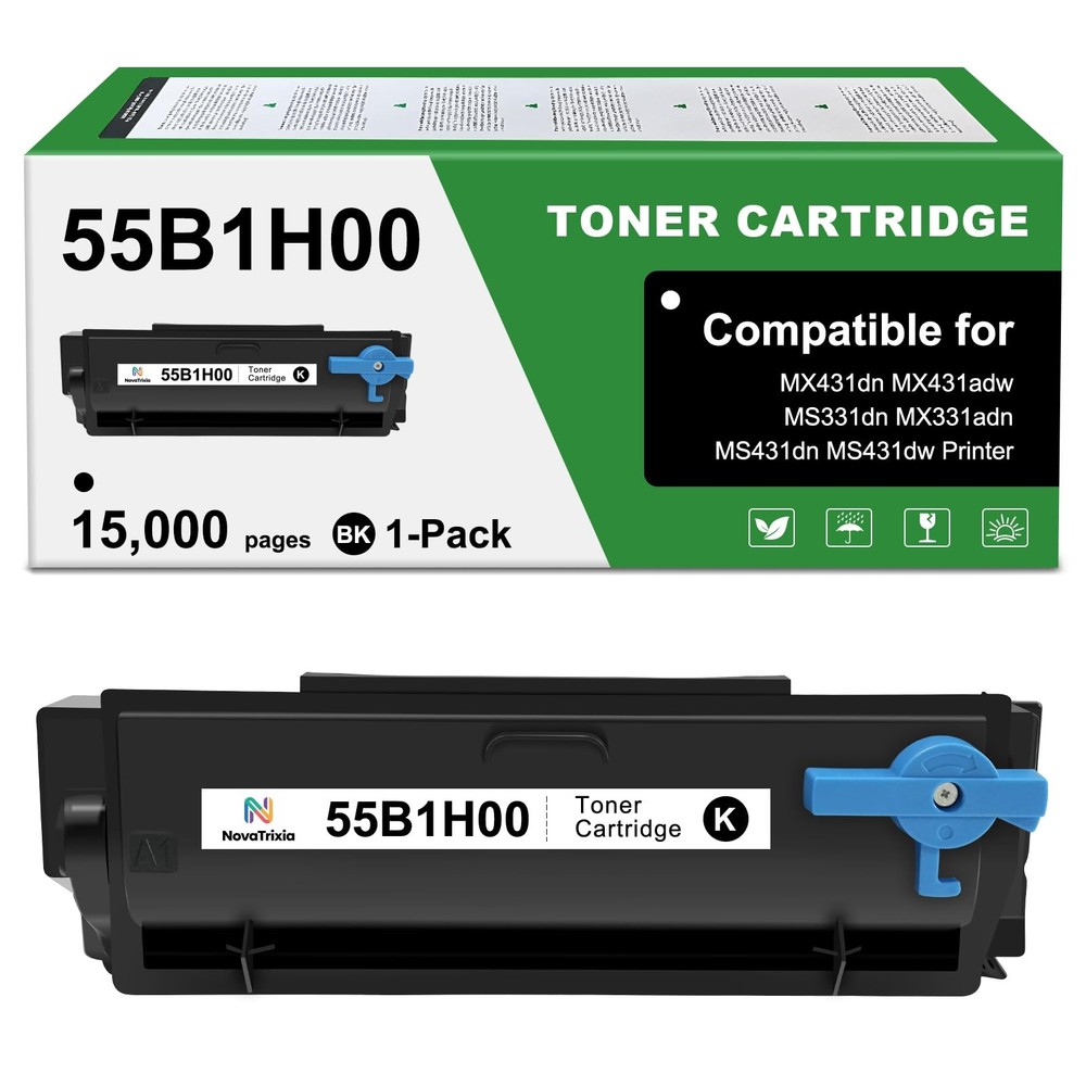 55B1H00 High Yield Toner Cartridge Compatible for Lexmark MS331 MS431 MX331 M...