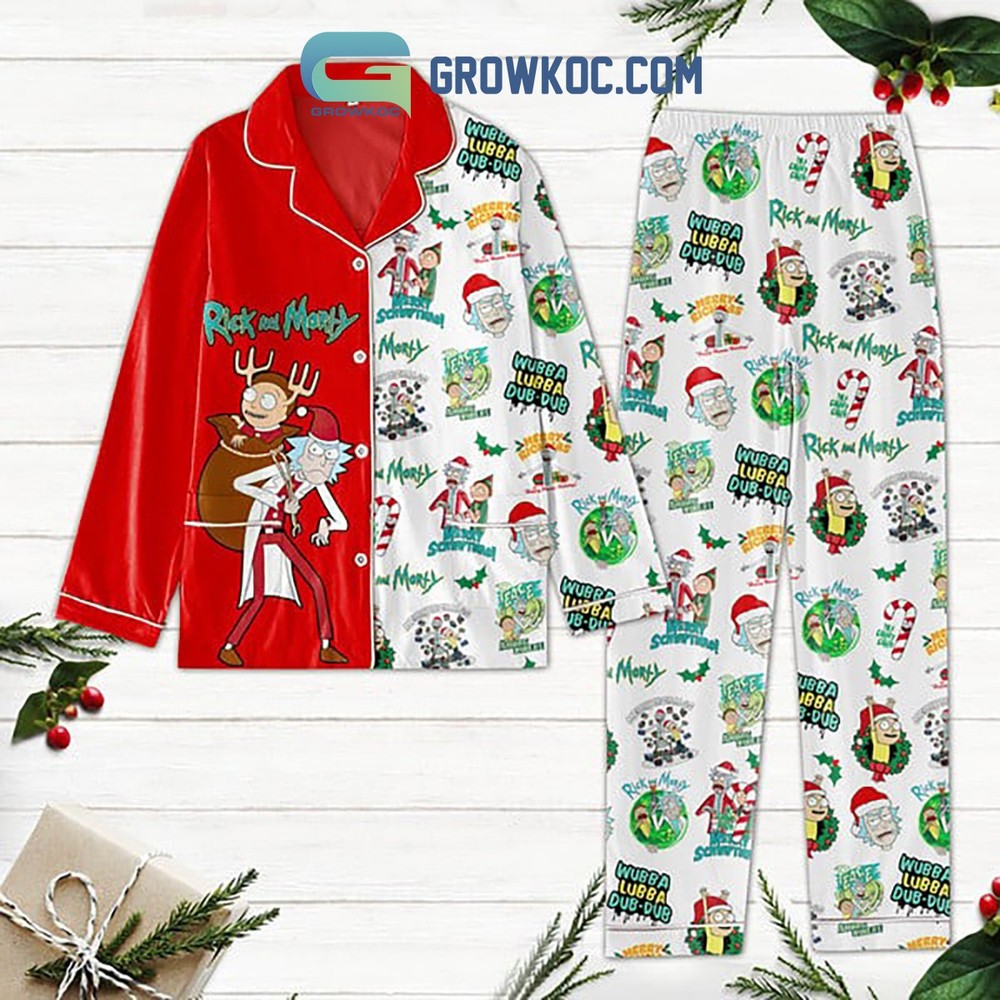 Rick And Morty Wubba Lubba Dub Dub Holiday Pajama Set