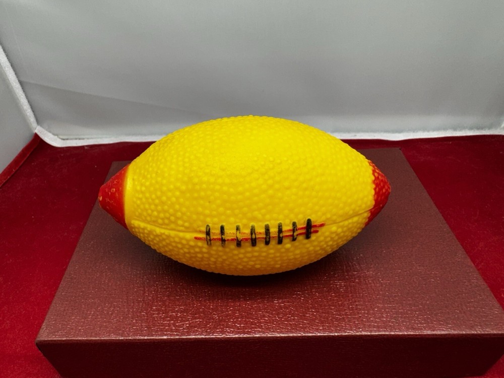 Vintage Rubber Squeaky Toy Mini Football “works