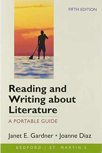 Reading and Writing about Literature: - Paperback, by Gardner Janet; Diaz - Good