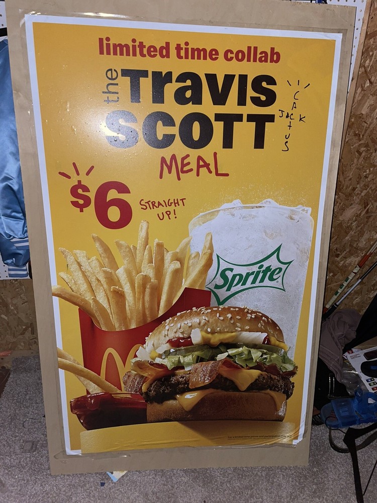 Travis Scott Meal McDonalds Poster Limited Time Collab Cactus Jack-image