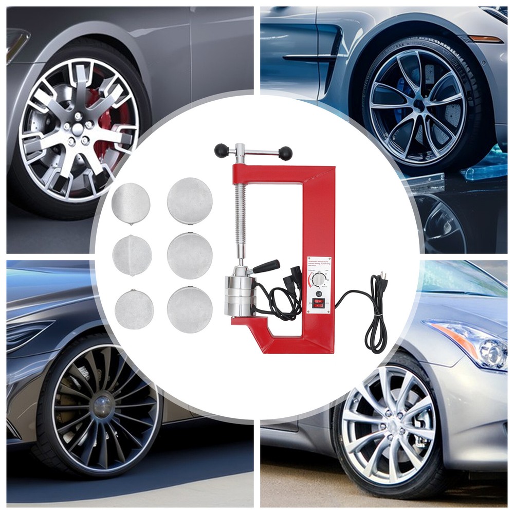 110V Tire Patch Repair Kit with Hot Vulcanizing Machine and 6 Molds