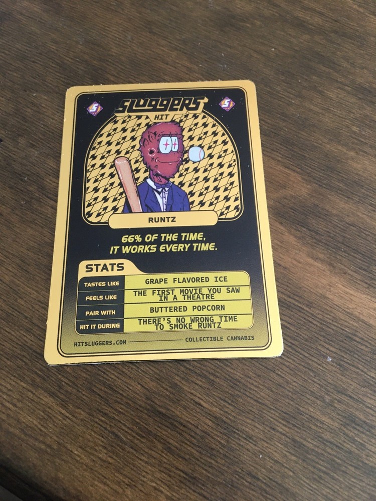 sluggers hit trading cards Runtz Free Shipping