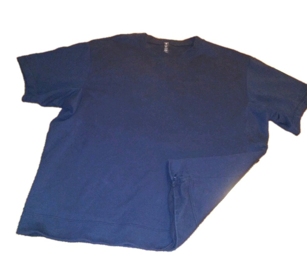 Lululemon Men's Black XXL French Terry Oversized Short Sleeve Crew