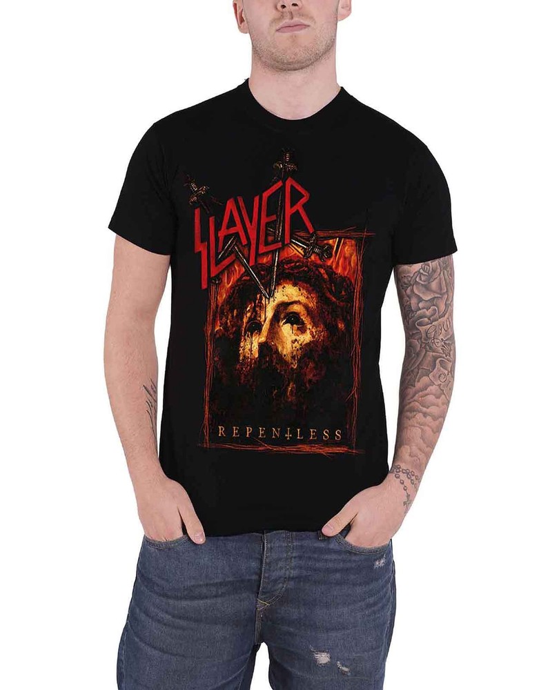 Slayer Repentless Official Black Mens T-Shirt with Band Logo