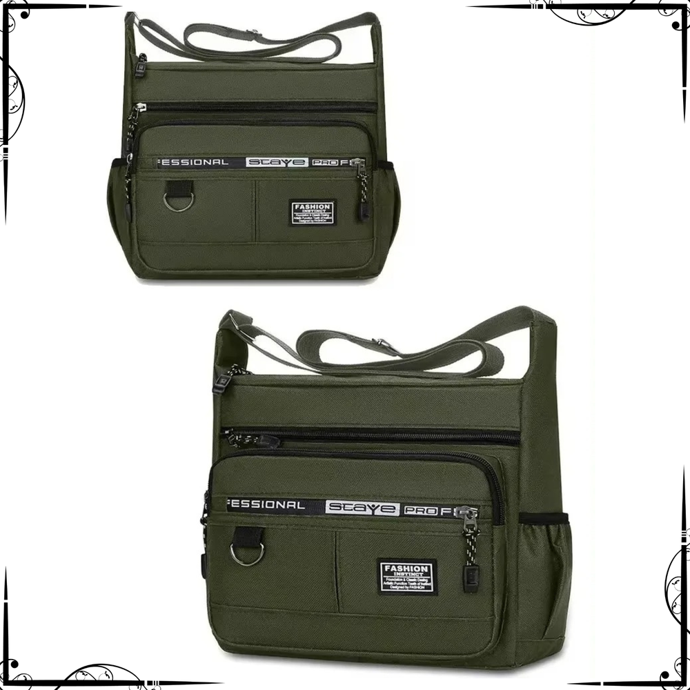 Mens Crossbody Bag Shoulder  Fashion Business Travel Large Capacity Lightweight