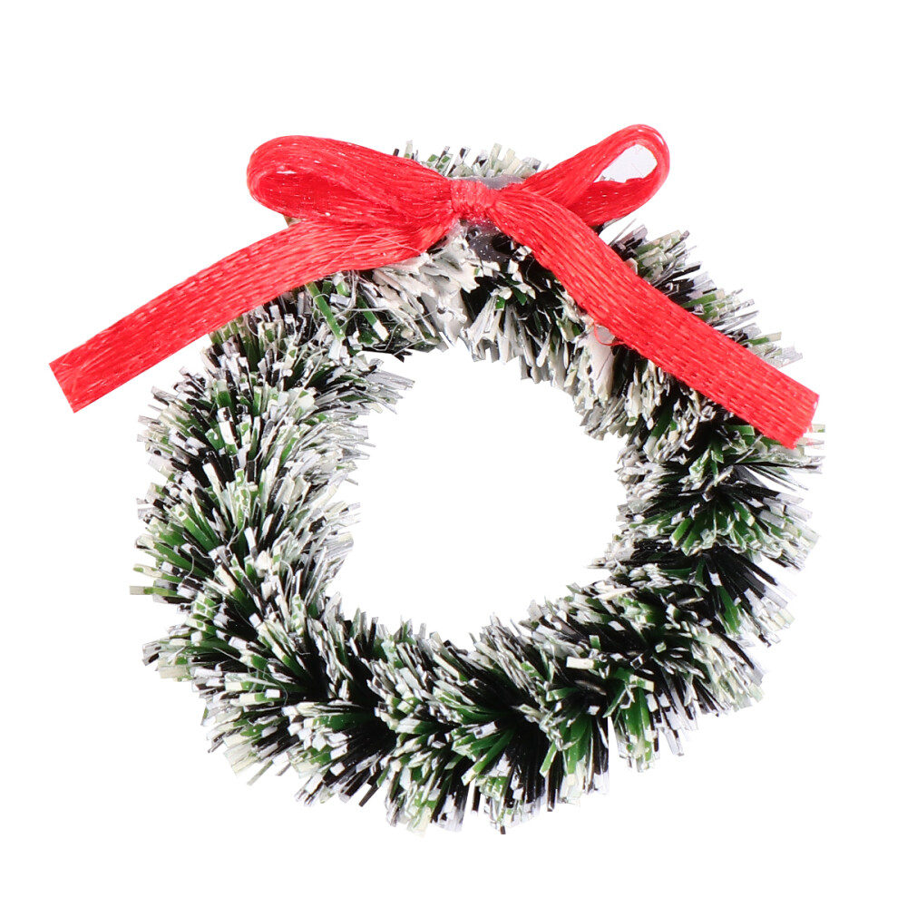 5 Pcs Christmas Ornament Wreath Bow Garland Decoration