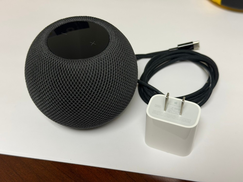 HomePod mini, Black/Space Gray, Fully Functional, Power Adapter Included