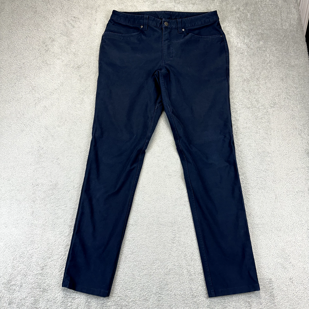 LULULEMON ABC Slim Fit Utilitech Pants Blue Jeans Stretch Mens 32x32