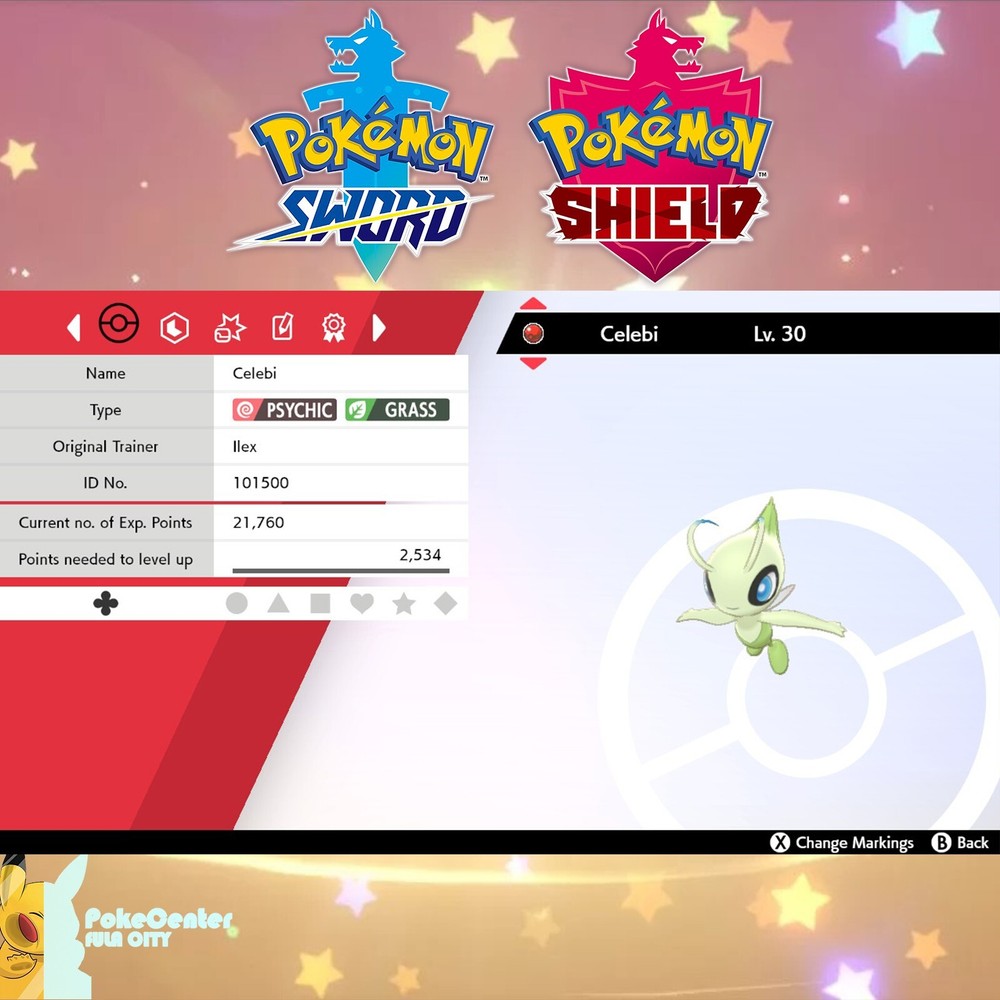 Celebi Event Pokemon Sword Shield American Ilex Forest Untouched