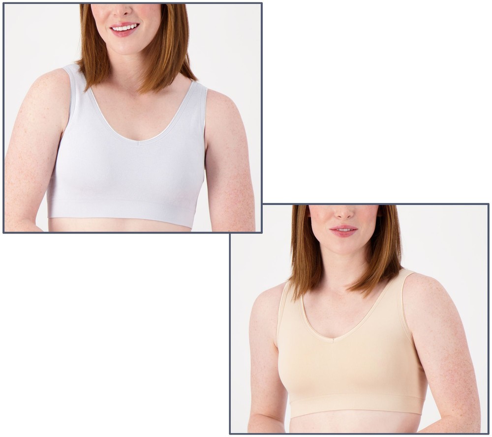 Anybody Women's Plus Sz Bra 3X  Intimates All-Day Seamless Multi-colored A217011