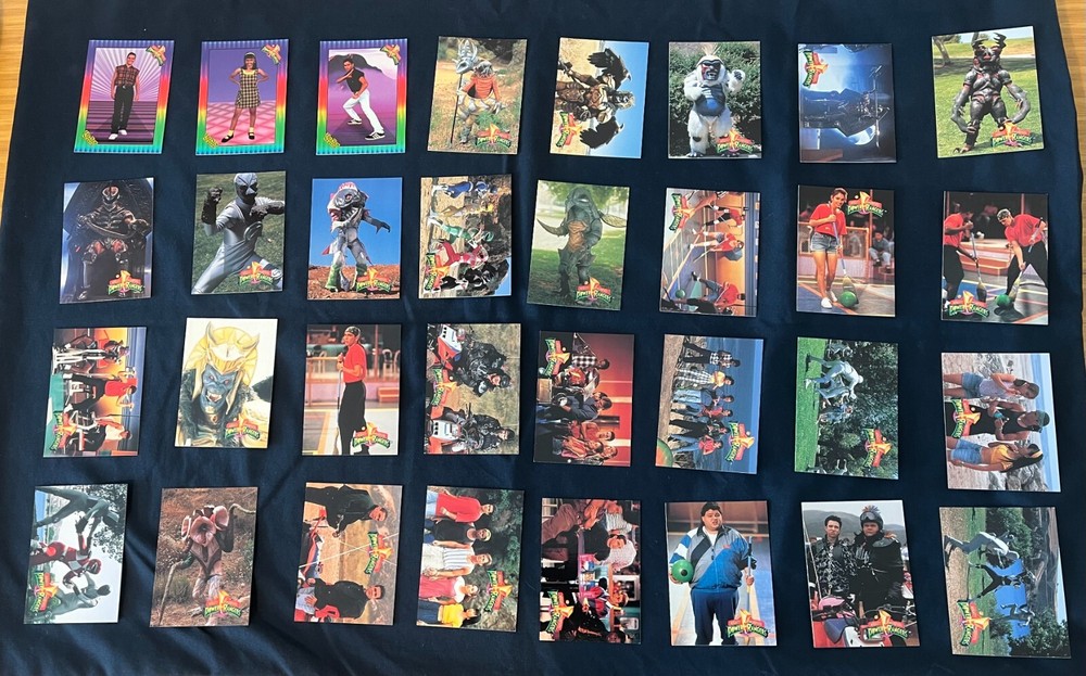1994 Mighty Morphin Power Rangers The New Season Trading Card Set 1-72 w/ Bonus