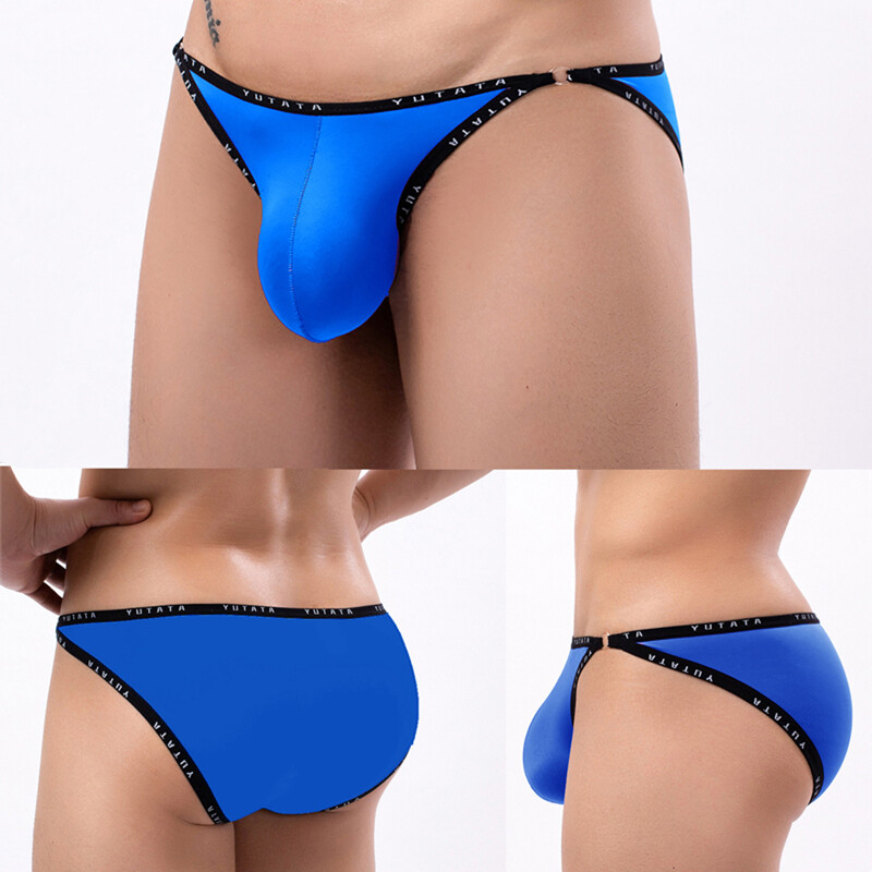 Large Size Breathable Man Underwear Simple Thong G-String Ice Silk Comfortable