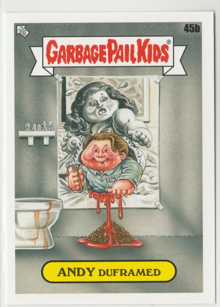 Andy Duframed #45b Garbage Pail Kids GPK 2022 Book Worms Trading Card