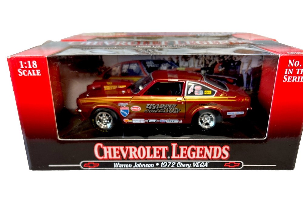 1:18 Scale Ertl Chevrolet Legends Die-Cast 29355P Warren Johnson 1972 Chevy Vega