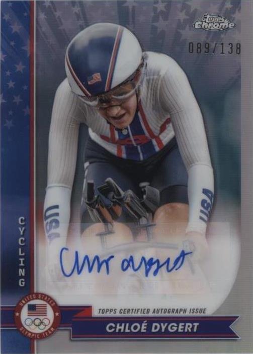 2024 Topps Chrome U.S. Olympic & Paralympic Team and Hopefuls - Autographs #AU-CDY Chloe Dygert /138 (AU, RC)