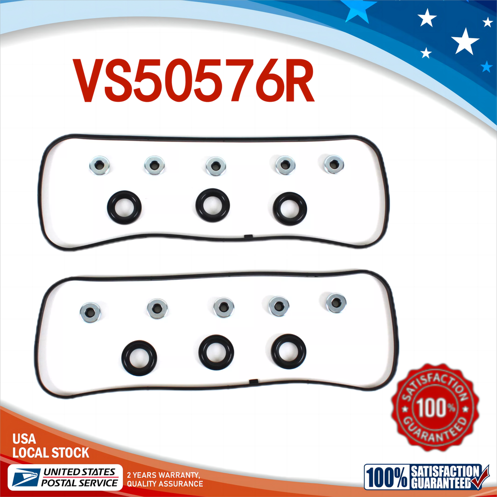 For Honda Acura 3.0L 3.2L 3.5L Valve Cover Gasket Set w/Grommets&Spark Plug Seal