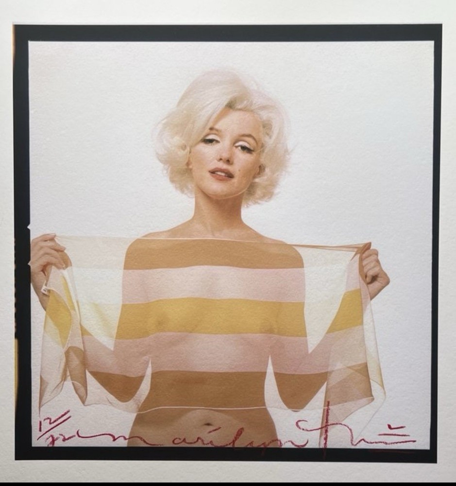 Marilyn Monroe - “Striped Scarf” Bert Stern (1929-2013) Signed Limited Edition