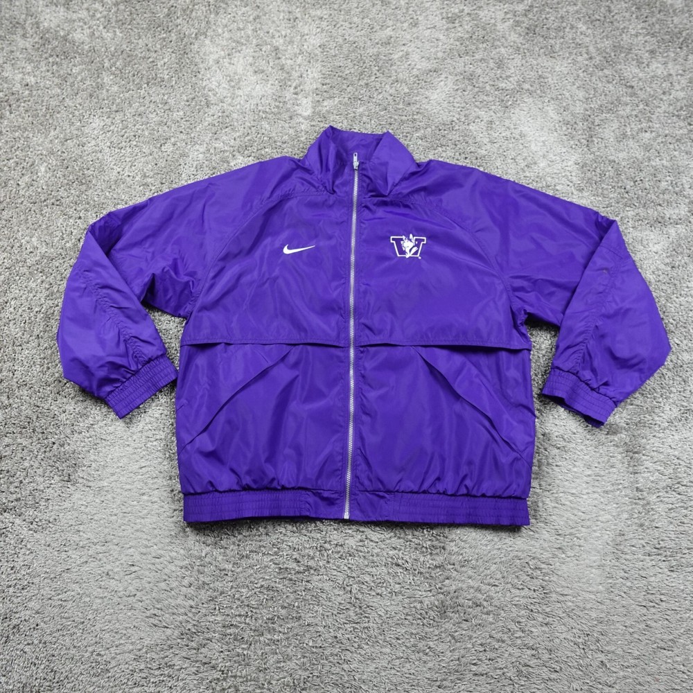 Washington Huskies Jacket Mens XL Vintage Nike Windbreaker Logo Y2K