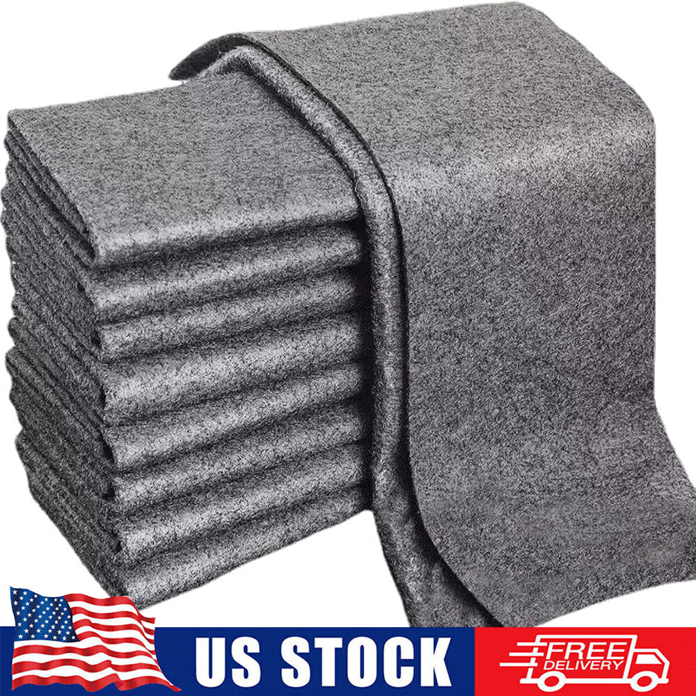 10-Pack Thickened Magic Microfiber Cleaning Cloths Streak-Free Reusable Rags
