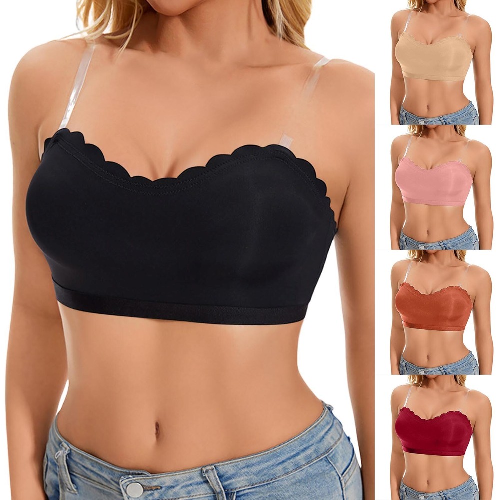 Women's Front  Side Buckle Lace Edge Without Steel Ring Movement Seamless