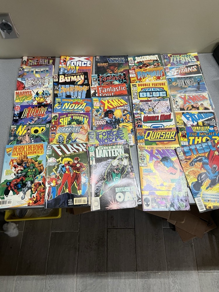 Mixed Lot Of 35 Vintage Comic Books