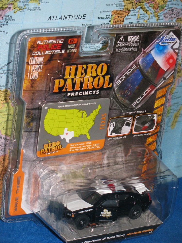 JADA HERO PATROL TEXAS DEPARTMENT OF PUBLIC SAFETY 2010 DODGE CHARGER TROOPER