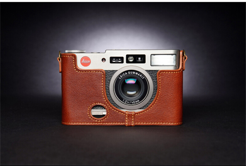 Handmade Leather Camera Half Case For Leica CM Zoom Camera High Quality